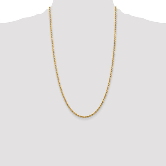 Gold (10K & 14K) Diamond-Cut Rope Chain — 2.75 mm