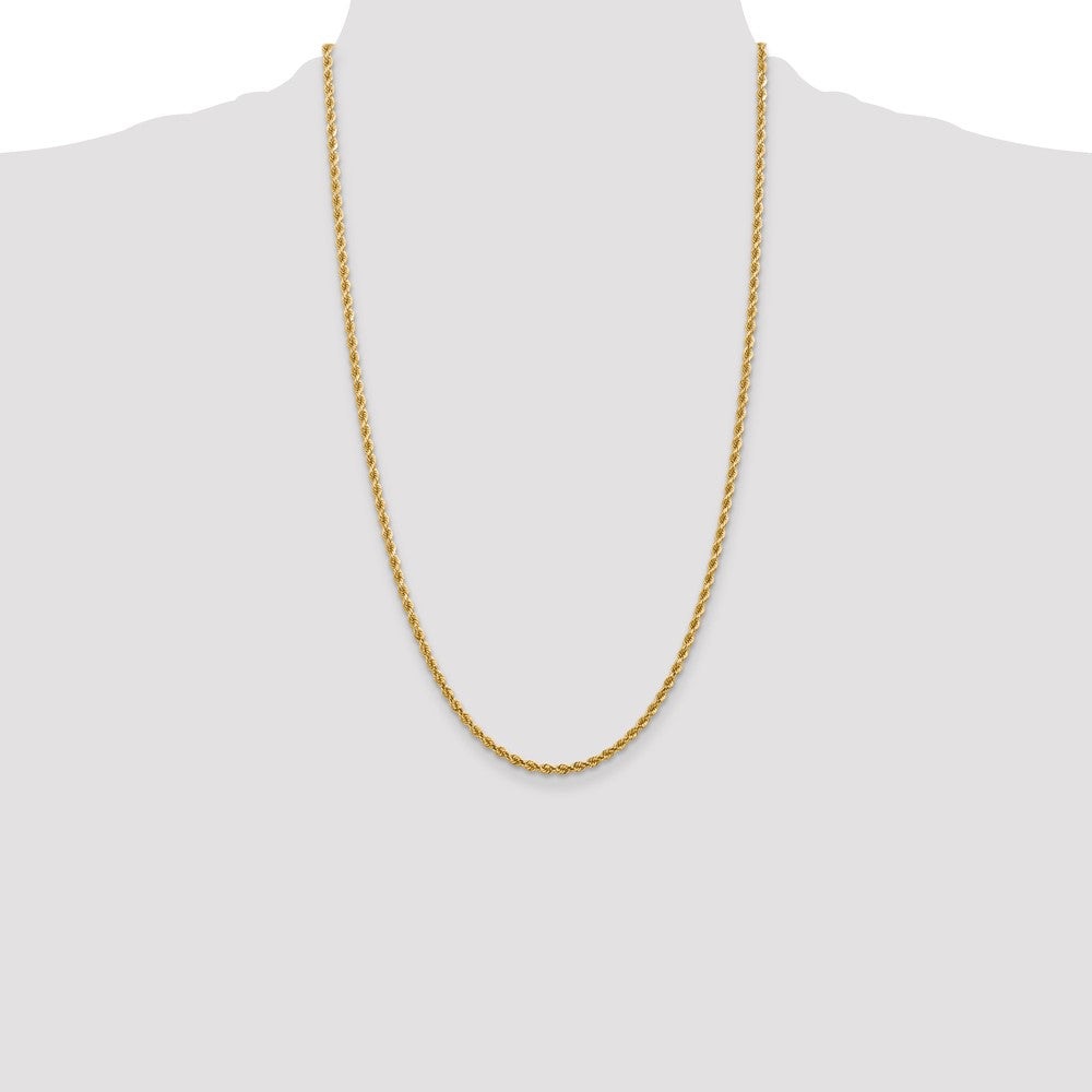 Gold (10K & 14K) Diamond-Cut Rope Chain — 2.75 mm