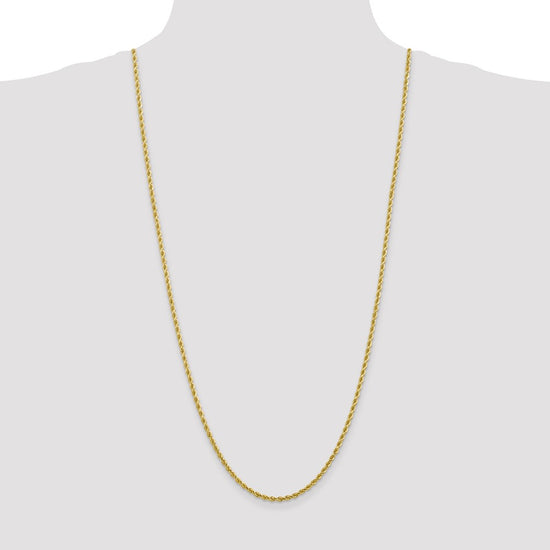 Gold (10K & 14K) Diamond-Cut Rope Chain — 2.75 mm