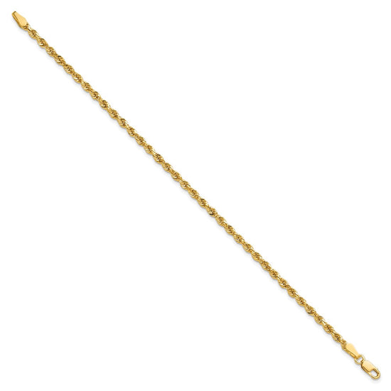 Gold (10K & 14K) Diamond-Cut Rope Chain — 2.75 mm