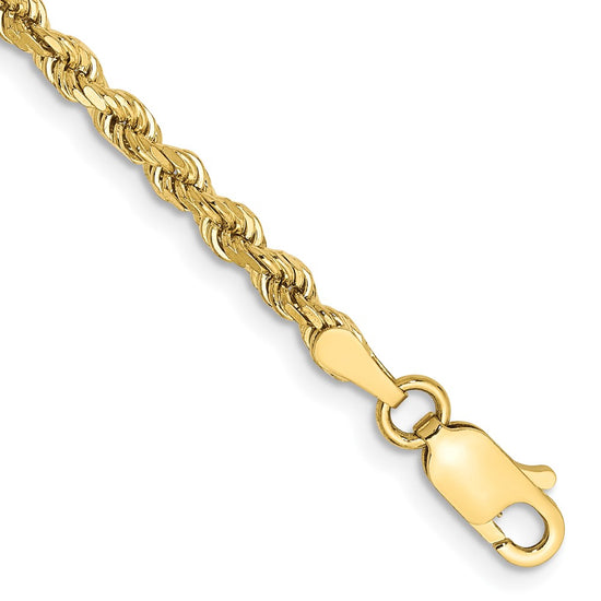 Gold (10K & 14K) Diamond-Cut Rope Chain — 2.75 mm