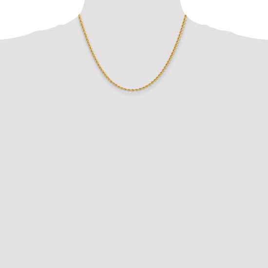 Gold (10K & 14K) Regular Rope Chains — 2.75 mm