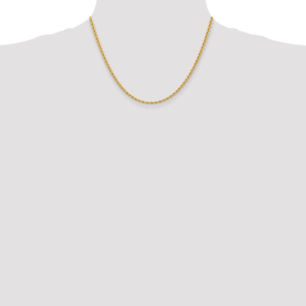 Gold (10K & 14K) Regular Rope Chains — 2.75 mm