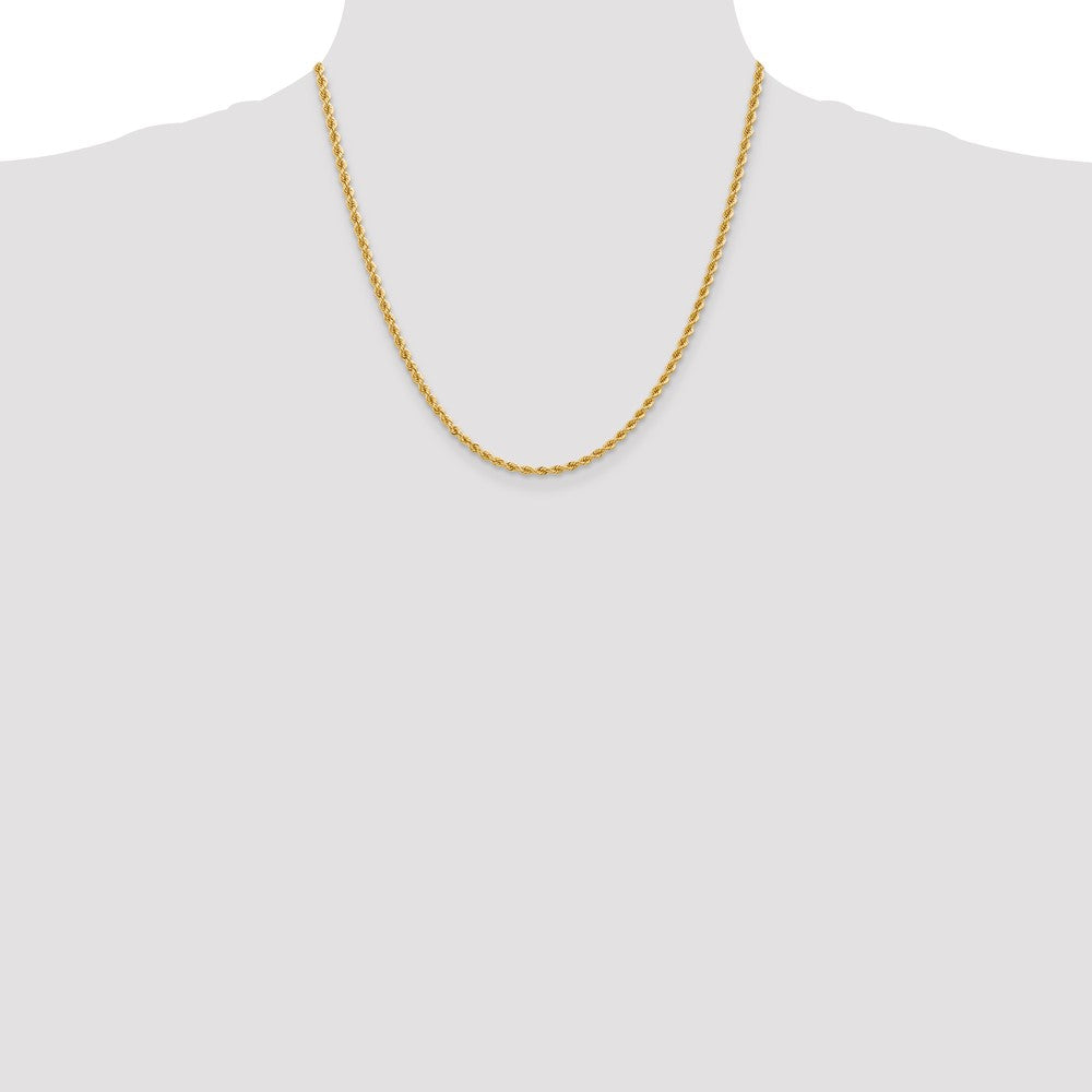 Gold (10K & 14K) Regular Rope Chains — 2.75 mm