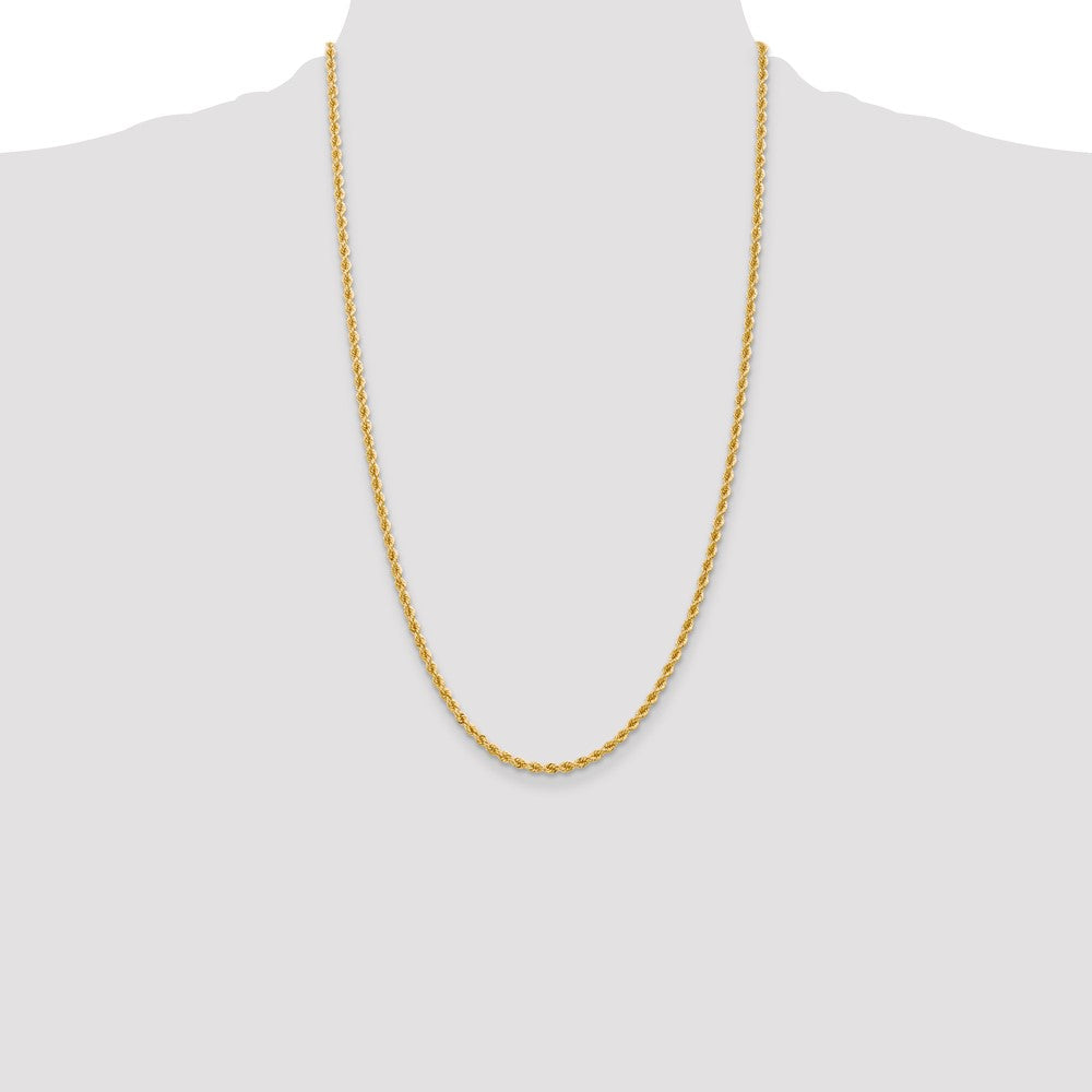 Gold (10K & 14K) Regular Rope Chains — 2.75 mm