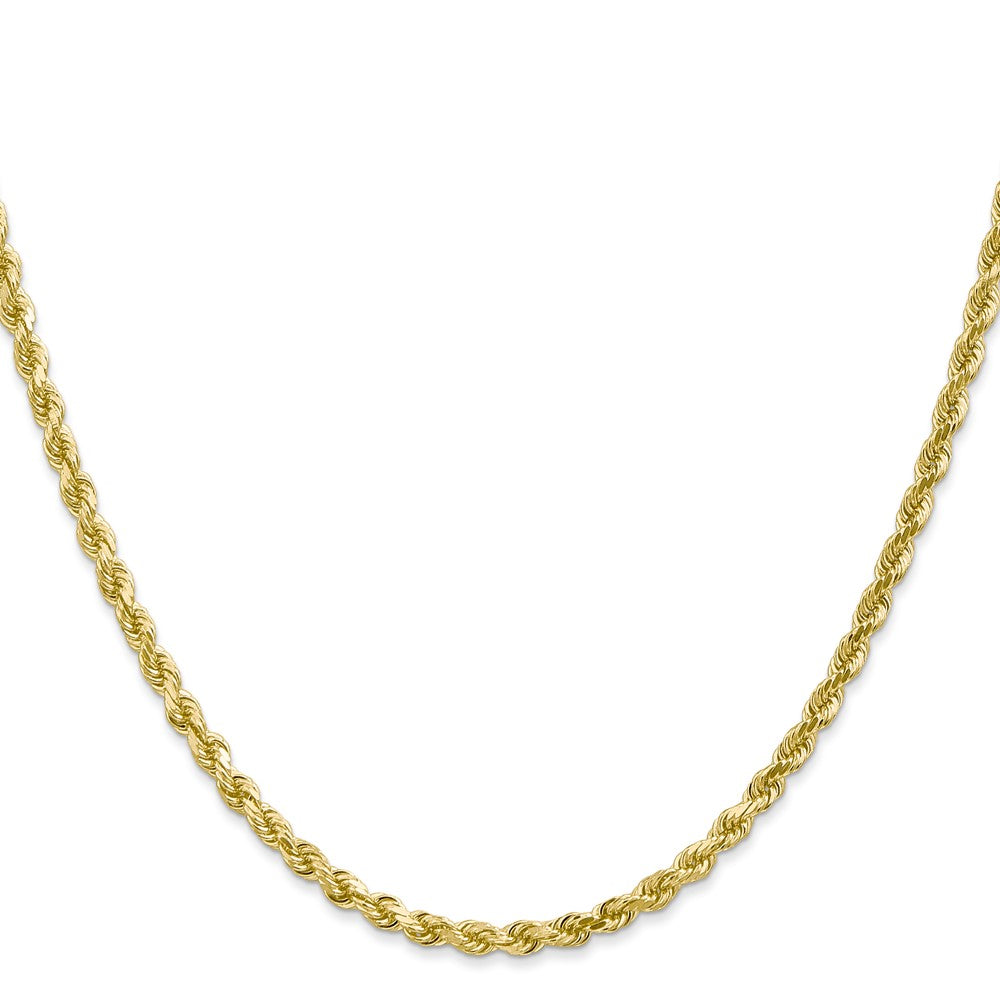 Gold (10K & 14K) Diamond-Cut Rope Chain — 3 mm