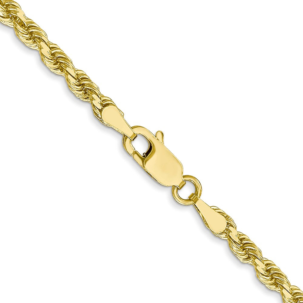 Gold (10K & 14K) Diamond-Cut Rope Chain — 3 mm