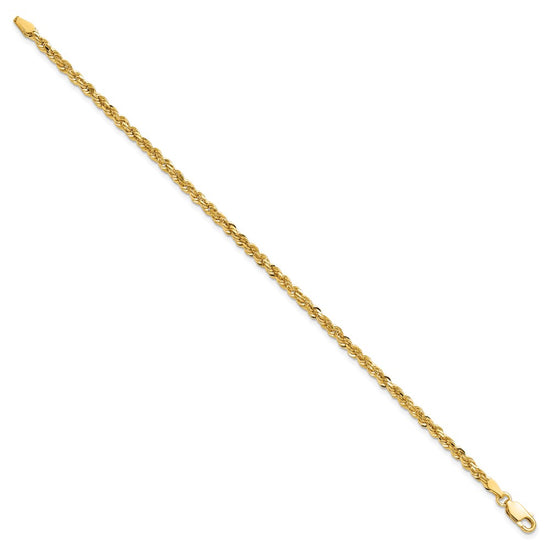 Gold (10K & 14K) Diamond-Cut Rope Chain — 3 mm