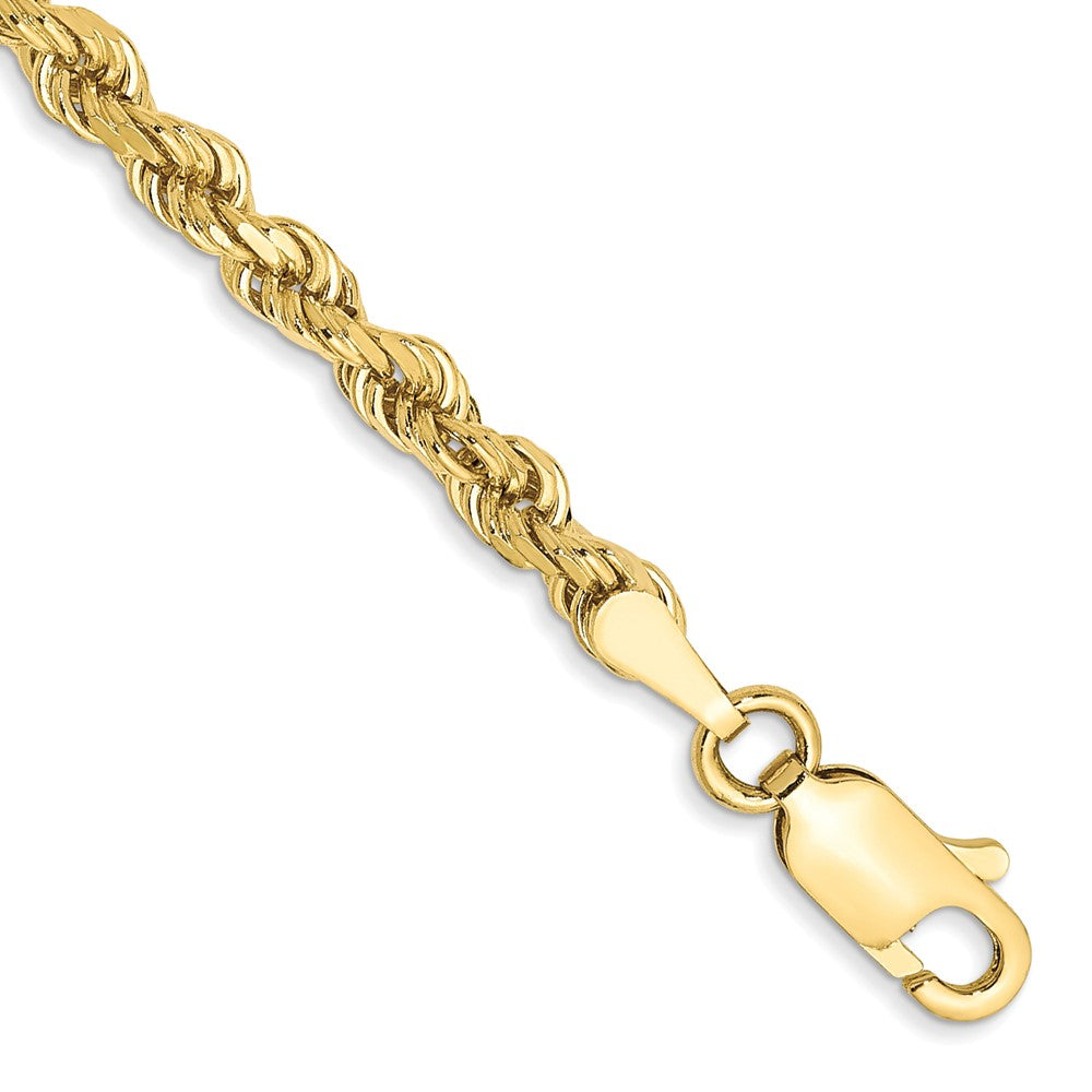 Gold (10K & 14K) Diamond-Cut Rope Chain — 3 mm