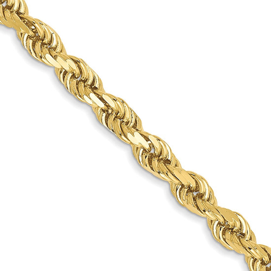 Gold (10K & 14K) Diamond-Cut Rope Chain — 3 mm