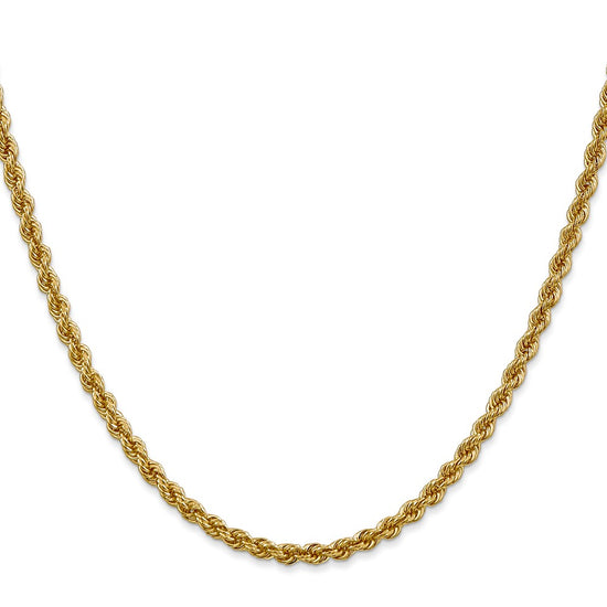 Gold (10K & 14K) Regular Rope Chains — 3 mm