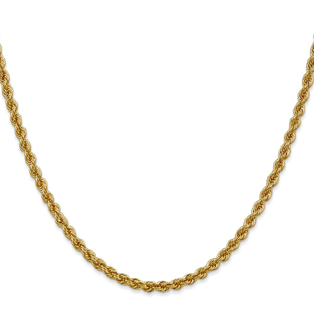 Gold (10K & 14K) Regular Rope Chains — 3 mm