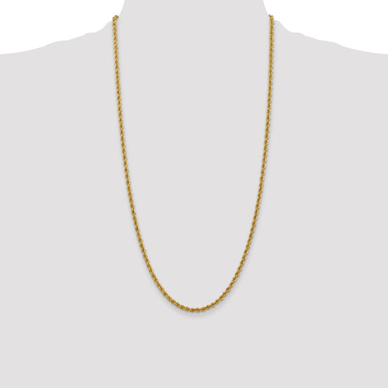 Gold (10K & 14K) Regular Rope Chains — 3 mm