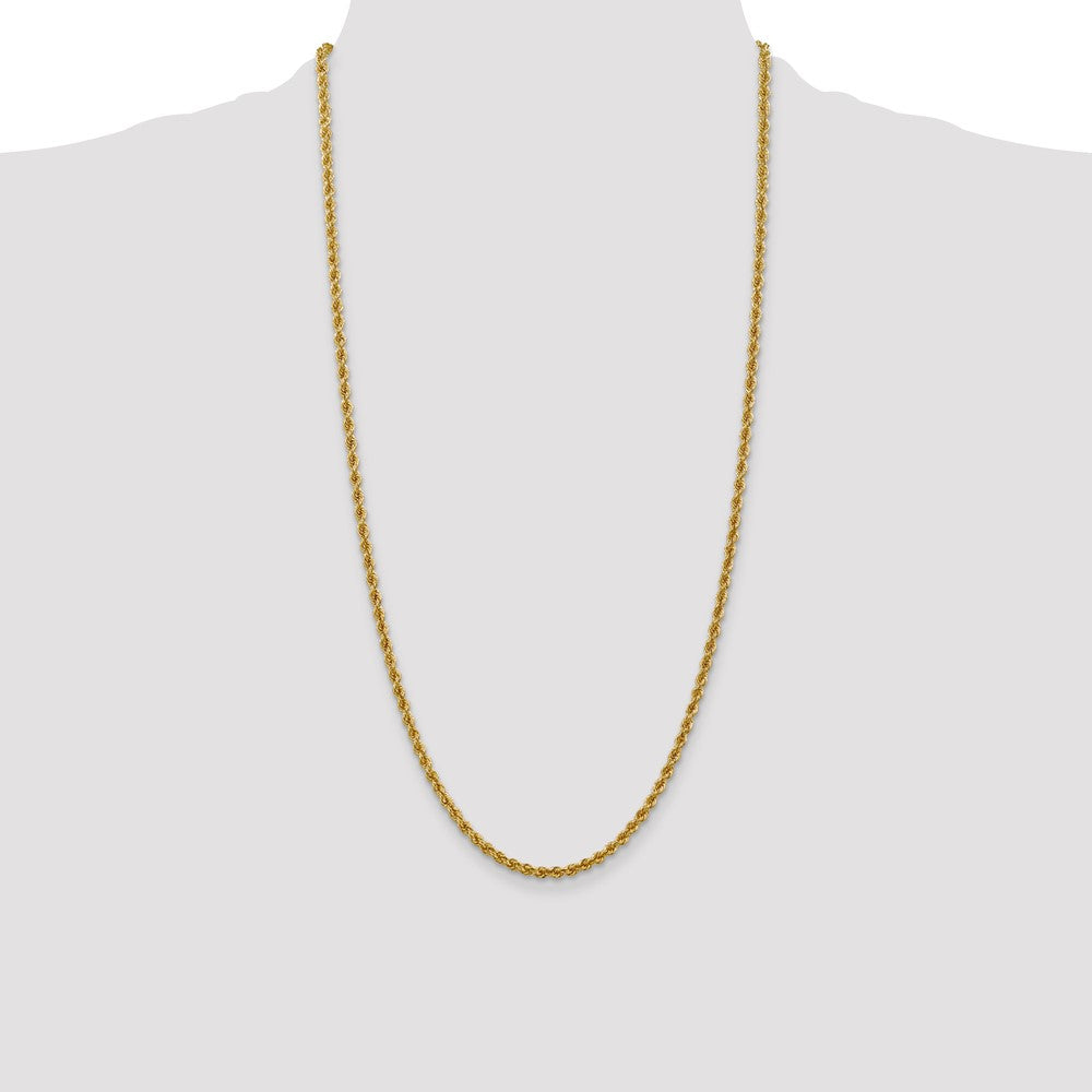 Gold (10K & 14K) Regular Rope Chains — 3 mm