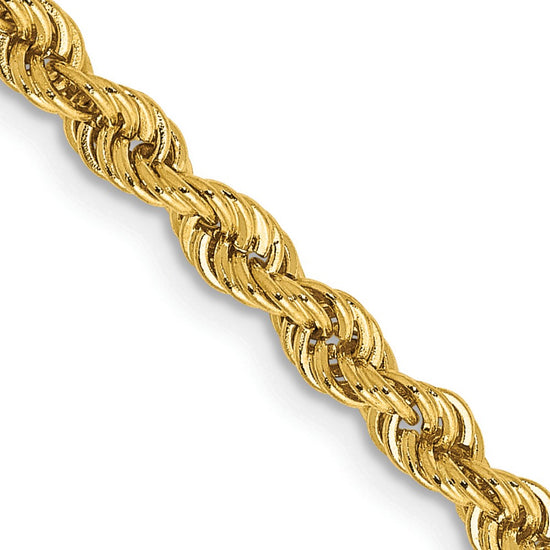 Gold (10K & 14K) Regular Rope Chains — 3 mm