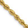 Gold (10K & 14K) Regular Rope Chains — 3 mm