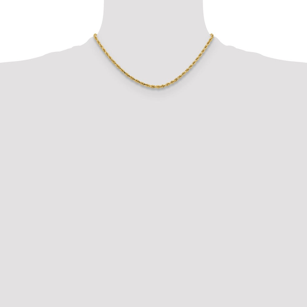 Gold (10K & 14K) Diamond-Cut Rope Chain — 3.25 mm