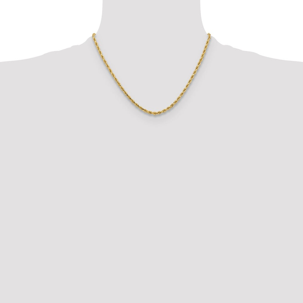 Gold (10K & 14K) Diamond-Cut Rope Chain — 3.25 mm