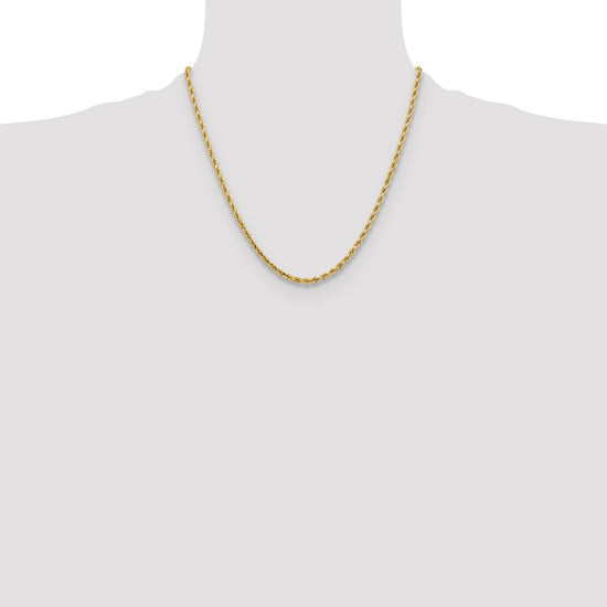 Gold (10K & 14K) Diamond-Cut Rope Chain — 3.25 mm