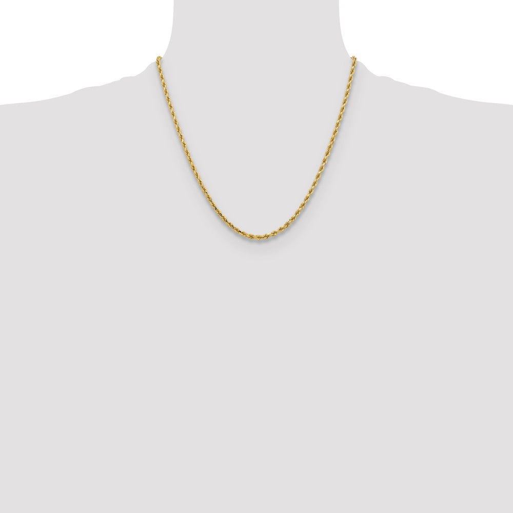 Gold (10K & 14K) Diamond-Cut Rope Chain — 3.25 mm