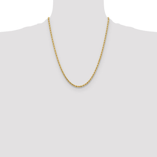 Gold (10K & 14K) Diamond-Cut Rope Chain — 3.25 mm