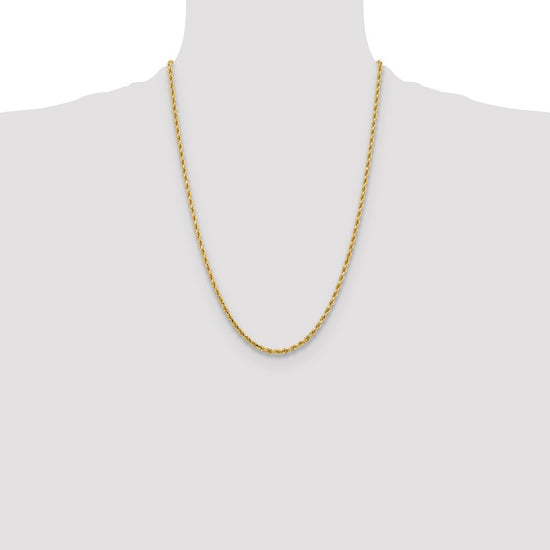 Gold (10K & 14K) Diamond-Cut Rope Chain — 3.25 mm