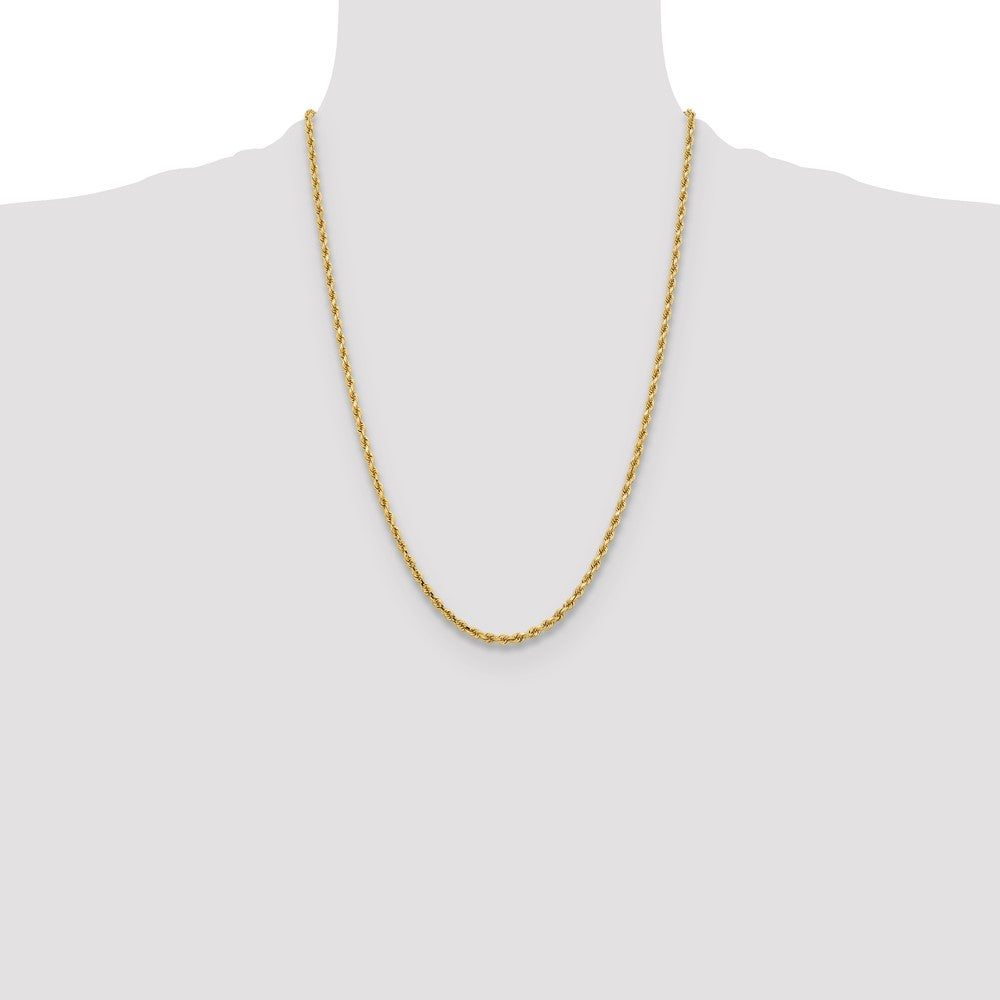 Gold (10K & 14K) Diamond-Cut Rope Chain — 3.25 mm