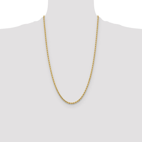 Gold (10K & 14K) Diamond-Cut Rope Chain — 3.25 mm