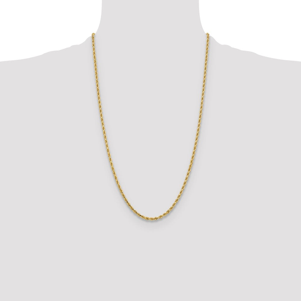 Gold (10K & 14K) Diamond-Cut Rope Chain — 3.25 mm