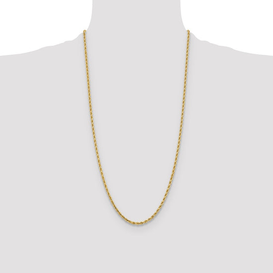 Gold (10K & 14K) Diamond-Cut Rope Chain — 3.25 mm
