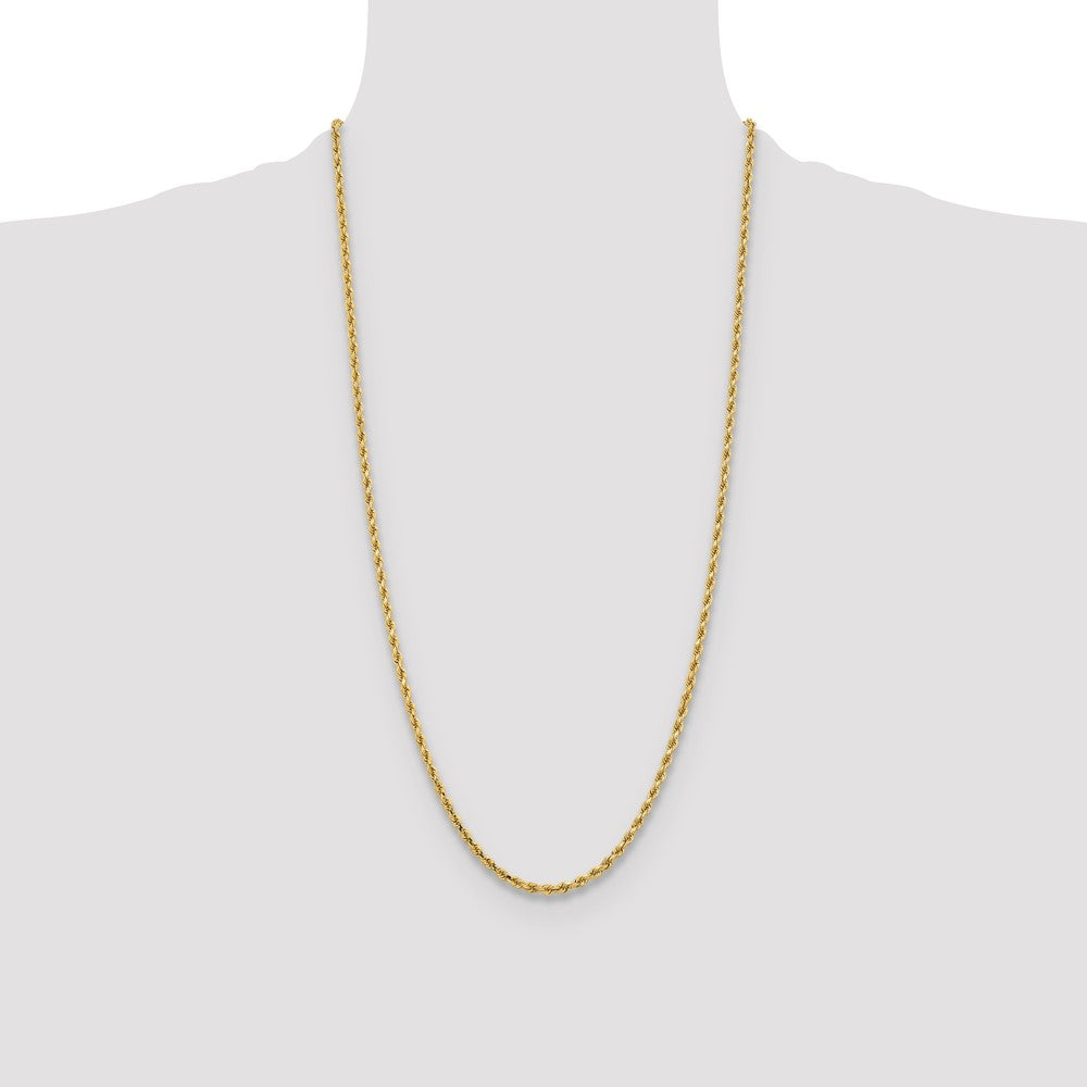 Gold (10K & 14K) Diamond-Cut Rope Chain — 3.25 mm