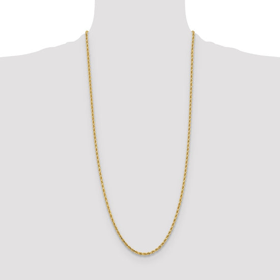 Gold (10K & 14K) Diamond-Cut Rope Chain — 3.25 mm
