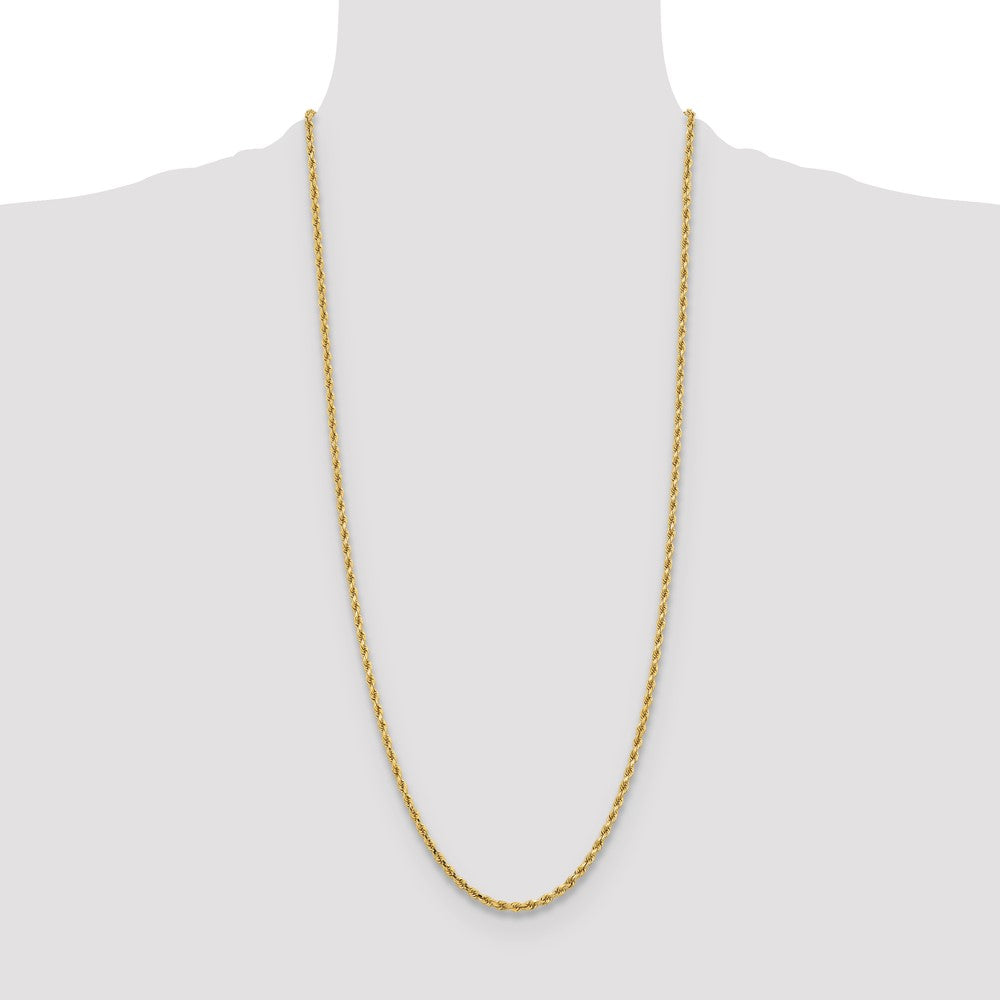 Gold (10K & 14K) Diamond-Cut Rope Chain — 3.25 mm