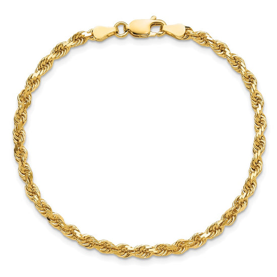 Gold (10K & 14K) Diamond-Cut Rope Chain — 3.25 mm