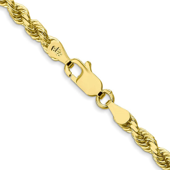 Gold (10K & 14K) Diamond-Cut Rope Chain — 3.5 mm