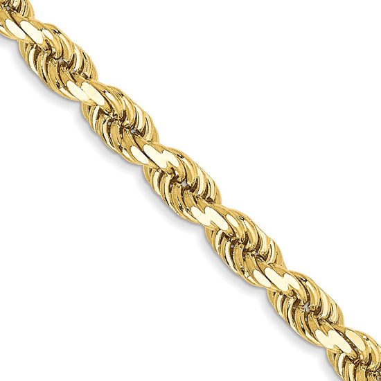 Gold (10K & 14K) Diamond-Cut Rope Chain — 3.5 mm