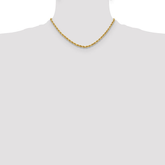 Gold (10K & 14K) Diamond-Cut Rope Chain — 3.75 mm