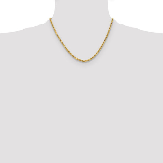Gold (10K & 14K) Diamond-Cut Rope Chain — 3.75 mm