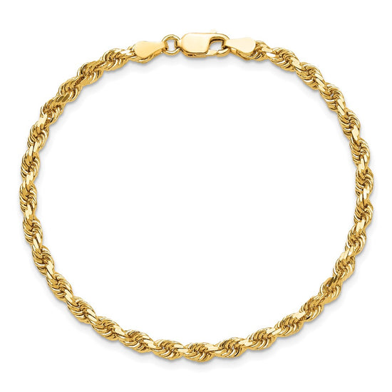 Gold (10K & 14K) Diamond-Cut Rope Chain — 3.75 mm