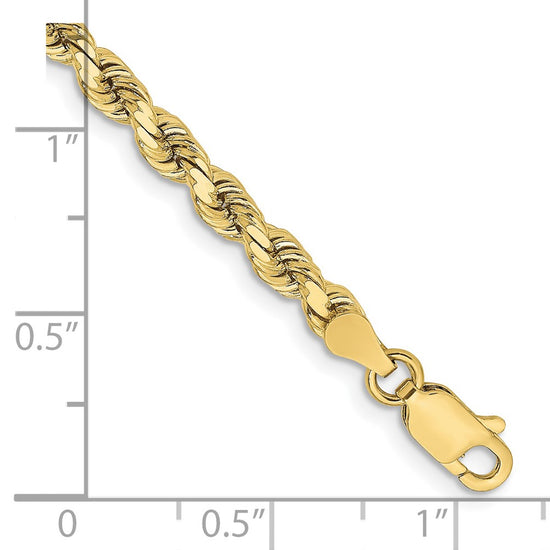 Gold (10K & 14K) Diamond-Cut Rope Chain — 3.75 mm