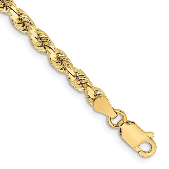 Gold (10K & 14K) Diamond-Cut Rope Chain — 3.75 mm
