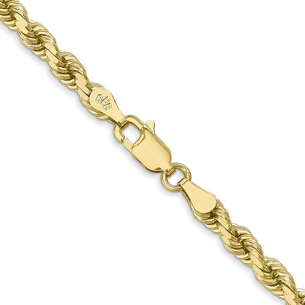 Gold (10K & 14K) Diamond-Cut Rope Chain — 4 mm