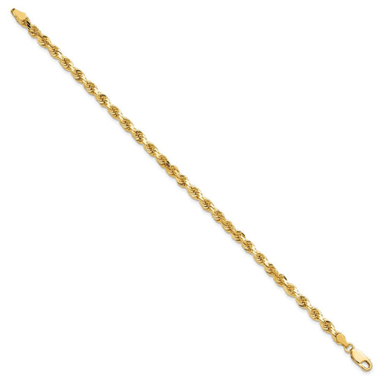 Gold (10K & 14K) Diamond-Cut Rope Chain — 4 mm