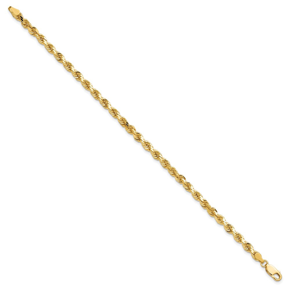 Gold (10K & 14K) Diamond-Cut Rope Chain — 4 mm