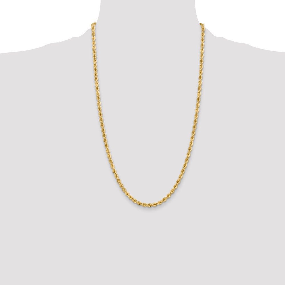 Gold (10K & 14K) Regular Rope Chains — 4 mm