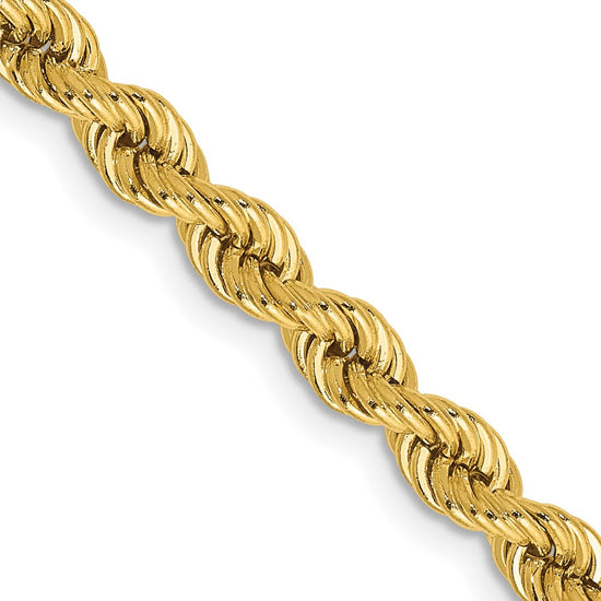 Gold (10K & 14K) Regular Rope Chains — 4 mm