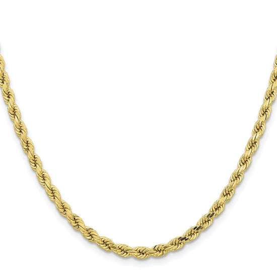 Gold (10K & 14K) Diamond-Cut Rope Chain — 4.25 mm