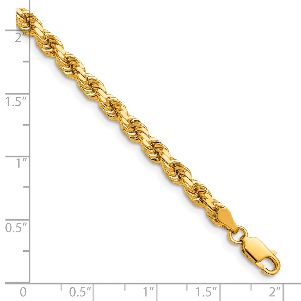 Gold (10K & 14K) Diamond-Cut Rope Chain — 4.25 mm