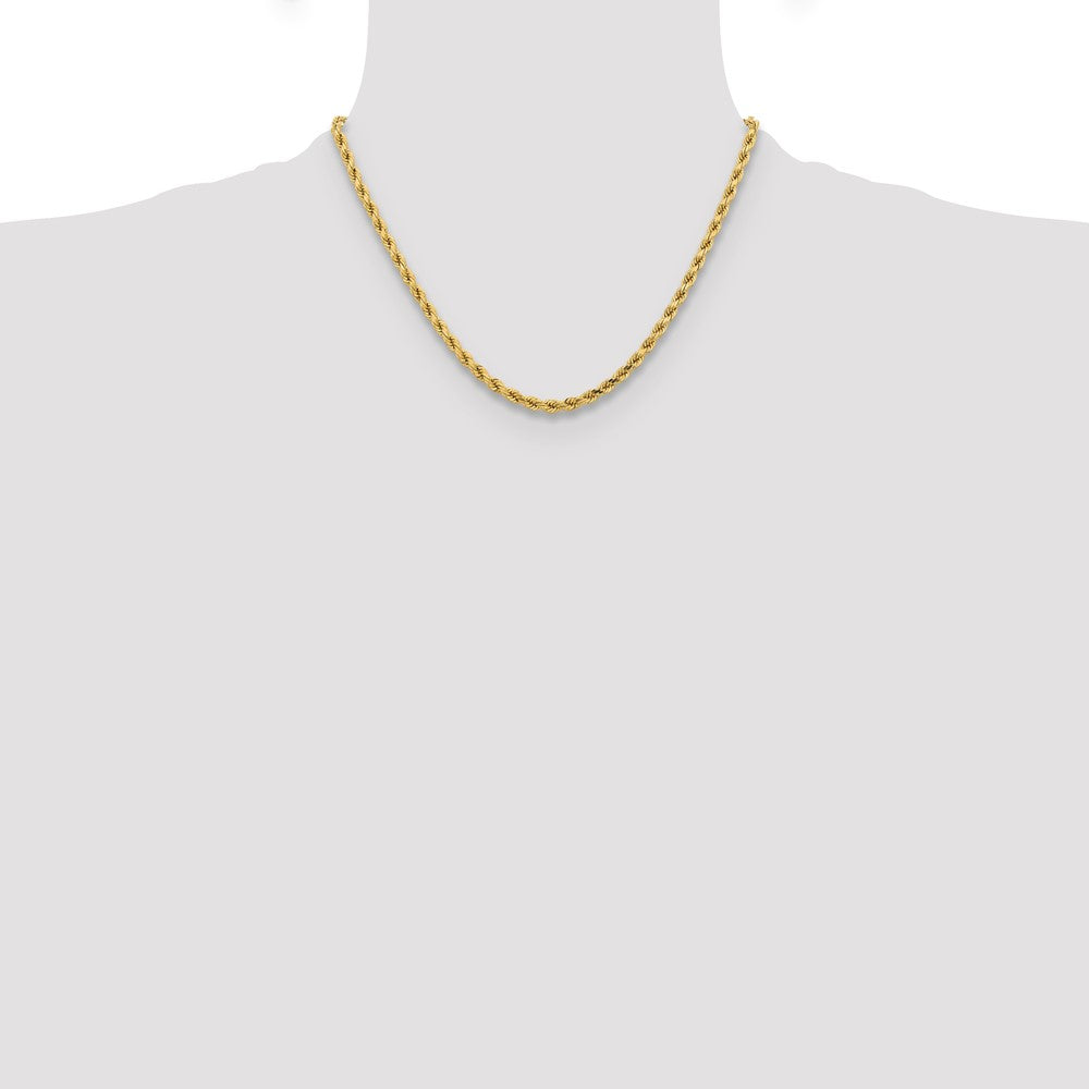 Gold (10K & 14K) Diamond-Cut Rope Chain — 4.25 mm