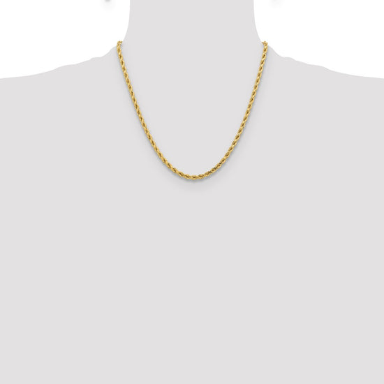 Gold (10K & 14K) Diamond-Cut Rope Chain — 4.25 mm